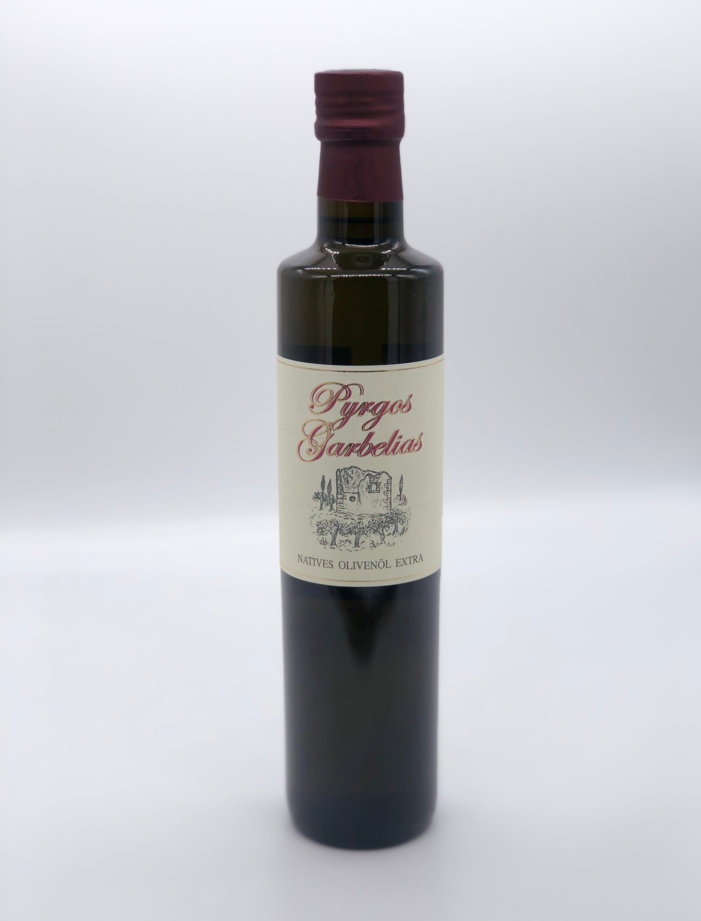 Pyrgos Garbelias Natives Olivenöl Extra in 0,5 Liter Flasche